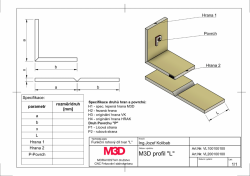 L profil M3D rozložený 2.0m výkres