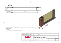 U W11 profil M3D pro příčky, aplik_detail