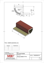 Rampa M3D® TYP6, Rohový díl 90º