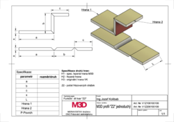 Z2 profil M3D® jednoduchý, 2x drážka,  2.0m rozložený