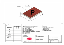 Přířez SDK  M3D 1,25m - výkres