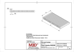 Flexi deska M3D®, příčně frézovaná, 1250/2000 mm