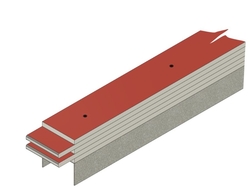 Kluzné uložení M3D tl. 62,5 mm + UWMAX, 2 m šroubované 