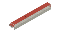 Kluzné uložení M3D tl. 62,5 mm + UWMAX, 2 m šroubované 