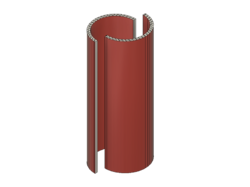 Obklad sloupu M3D dvojdílný, dvojvrstvý, lepený