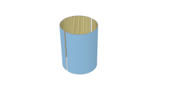 Obklad sloupu M3D dvojdílný, dvojvrstvý, lepený