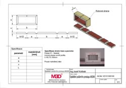Opláštění  požárního prostupu M3D® rozložený