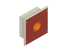 Kryt elektroinstalační krabice M3D FRONT, 1L 68/47 mm