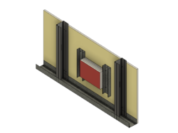 M3D požární kryt el.krabice, FRONT, 2L 68/47mm 7