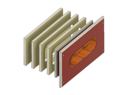 Kryt elektroinstalační krabice M3D FRONT, 3L 68/47 mm