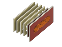 Kryt elektroinstalační krabice M3D FRONT, 4L 68/47 mm