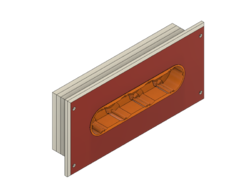 Kryt elektroinstalační krabice M3D FRONT, 4L 68/47 mm