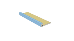 Přechodový profil M3D® vodorovný SDK/minerál, 2 m