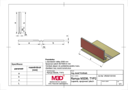 Rampa M3D® TYP2, jednoduchá, lepená