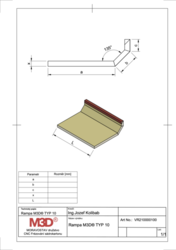 Rampa M3D® TYP10, 2.0 m vykres