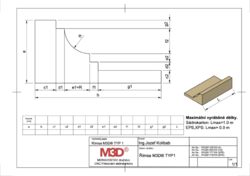 Římsa M3D® TYP1 vykres