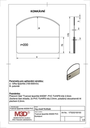 Tvarová špachtle M3D®, PVC/AL - kopie