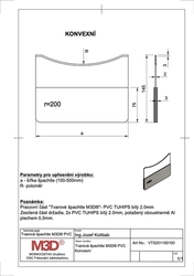 Tvarová špachtle M3D®, PVC/AL - kopie