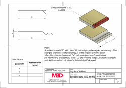 Speciální lepená hrana M3D "HU" výkres