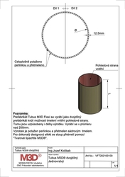 Tubus M3D® dvojdílný, Flexi deska-tmelený