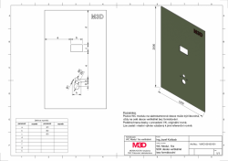 1x WC modul M3D  2000/1250mm, neformátovaný vykres